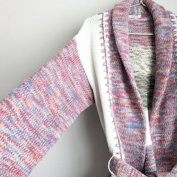 Vintage Knit Boucle Cardigan with belt tie - Picture 6 of 9